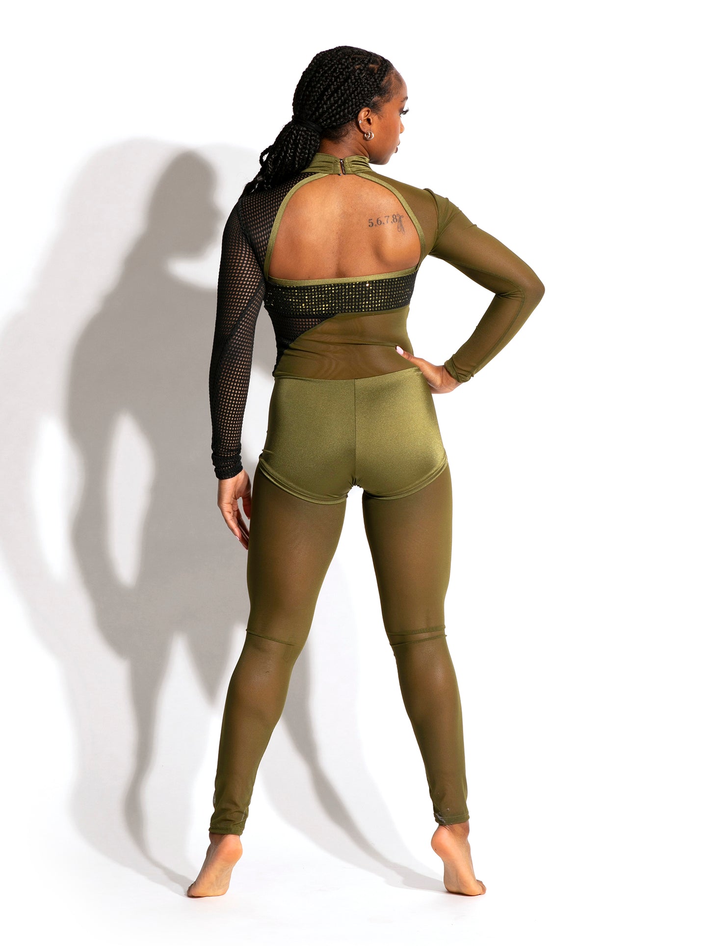 Rhiannon Pop Mesh Unitard