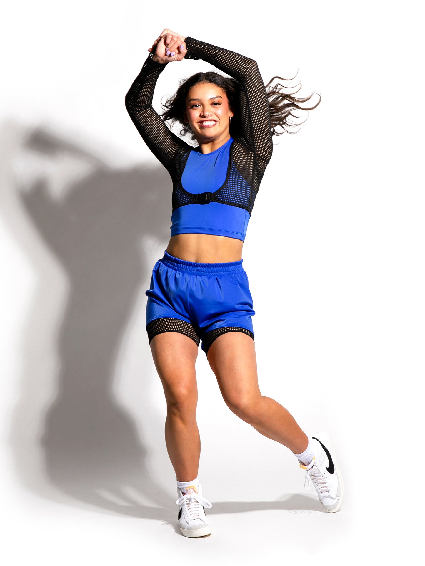 Swoops Pop Mesh Buckle Shrug