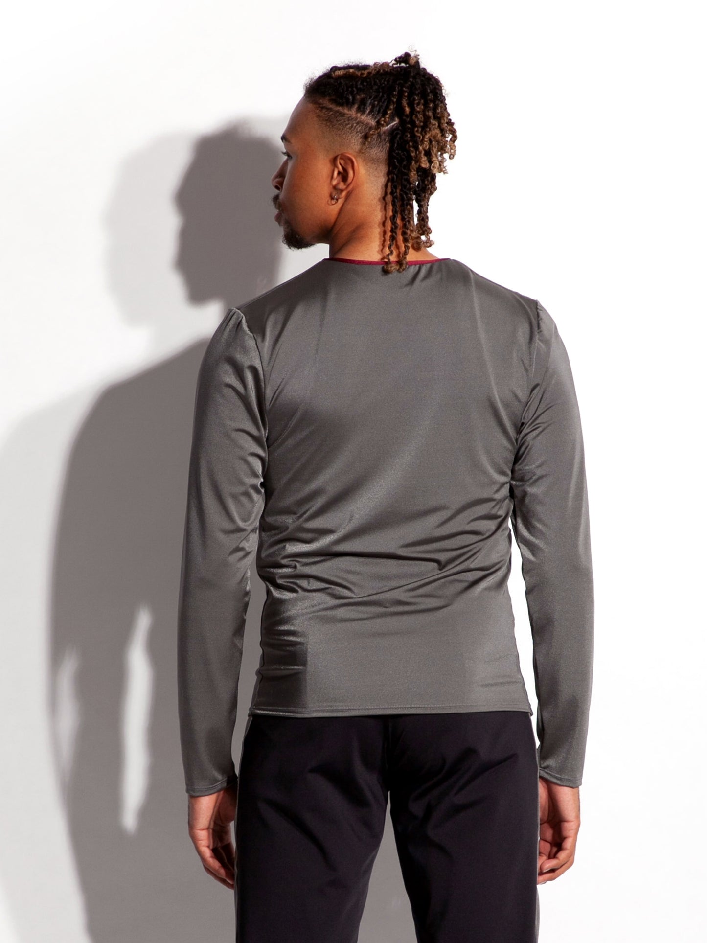 V Neck Long Sleeve Shirt - Men & Boys