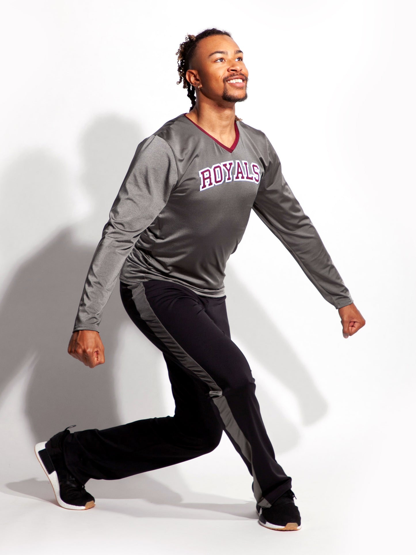 V Neck Long Sleeve Shirt - Men & Boys