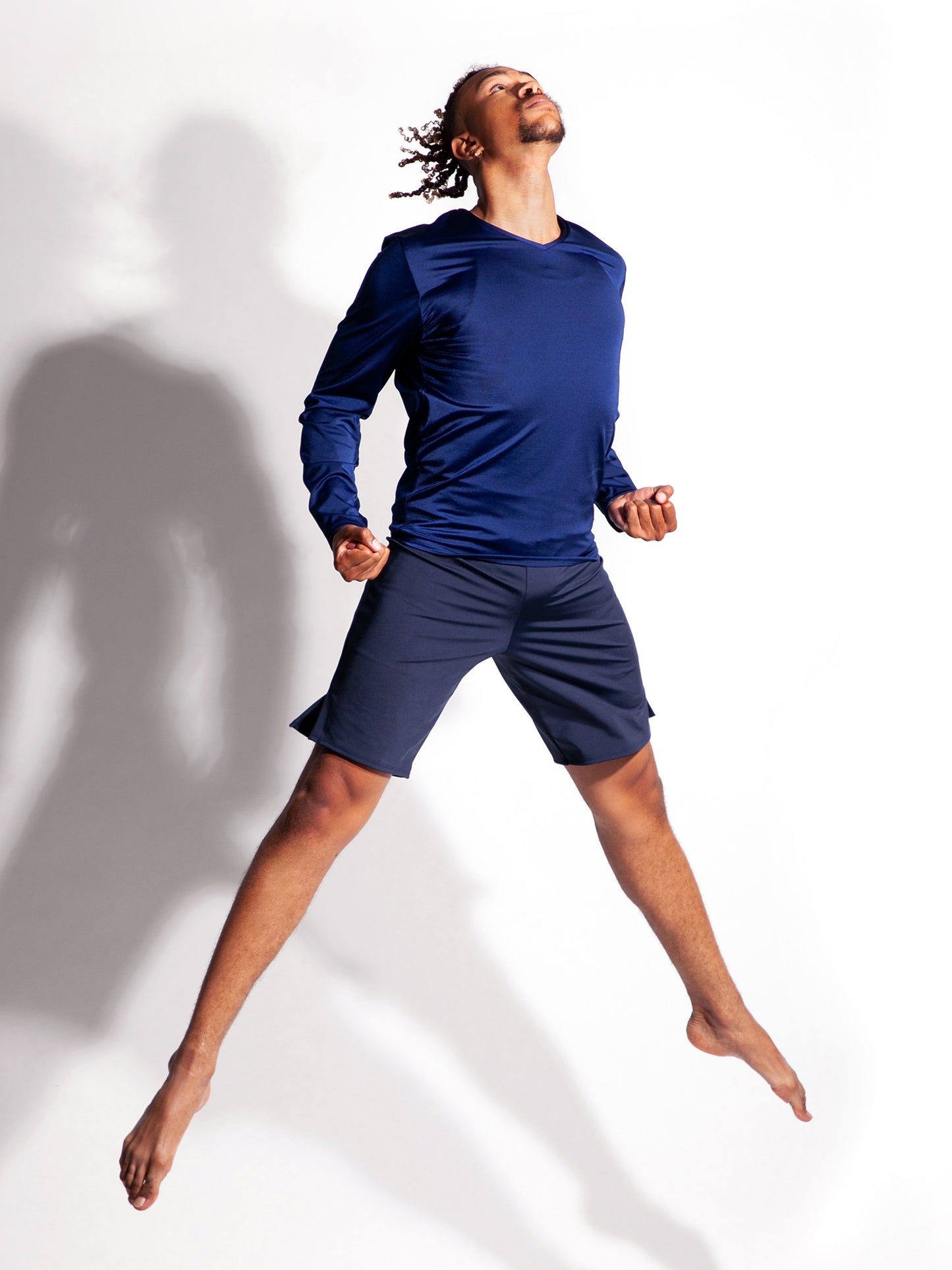 V Neck Long Sleeve Shirt - Men & Boys