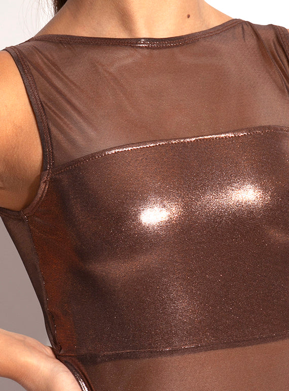 Alice Metallic Mesh Unitard Alternate Image 1