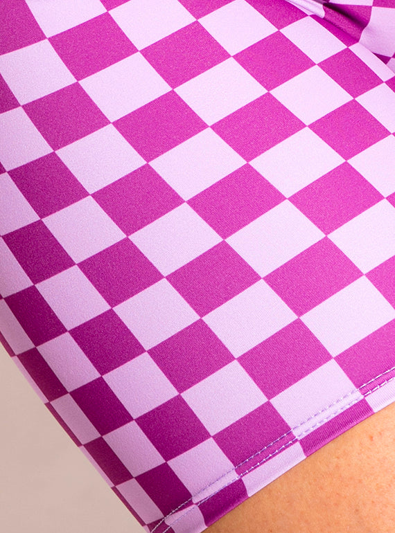 Basic Biker Shorts with Checkers Alternate Image 2
