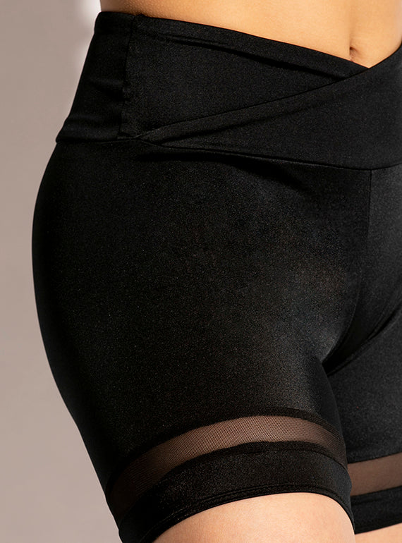 Biker Shorts with mesh inset Alternate Image 5