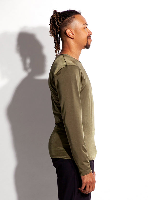 Crew Neck Long Sleeve Shirt - Men & Boys Alternate Image 5