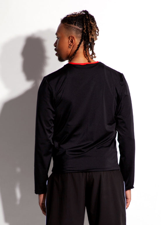 Crew Neck Long Sleeve Shirt - Men & Boys Alternate Image 2