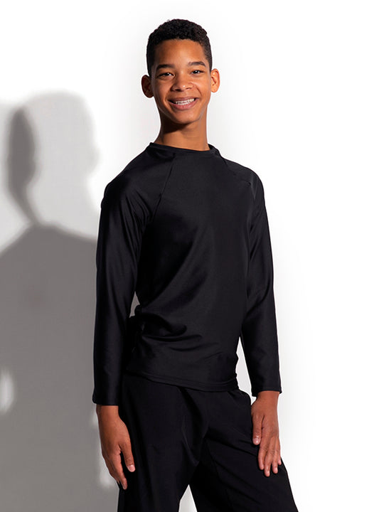 Crew Neck Raglan Long Sleeve Shirt Primary Image