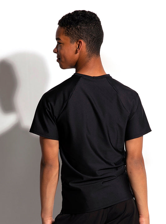 Crew Neck Raglan Short Sleeve Shirt- Men and Boys Secondary Image