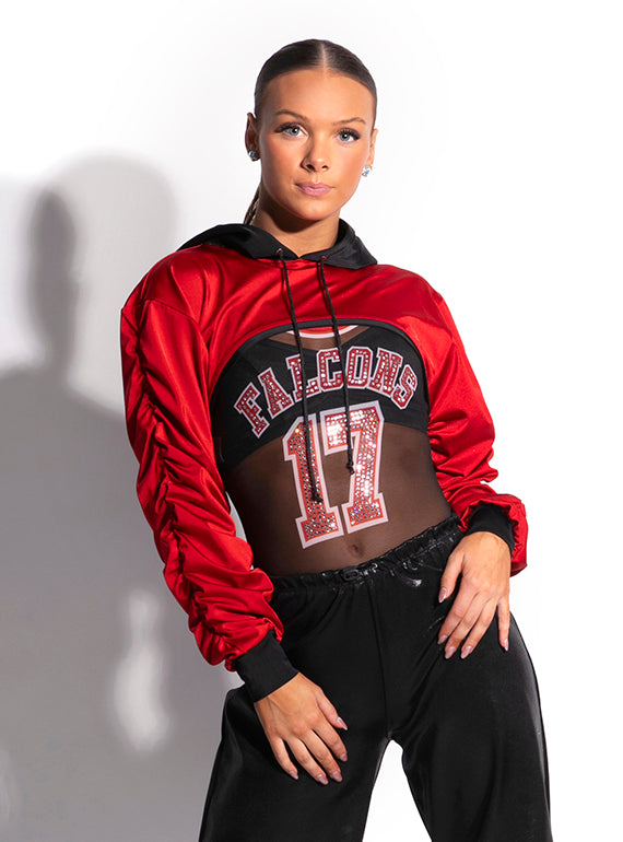 Mesh Leotard With Lettering Alternate Image 2