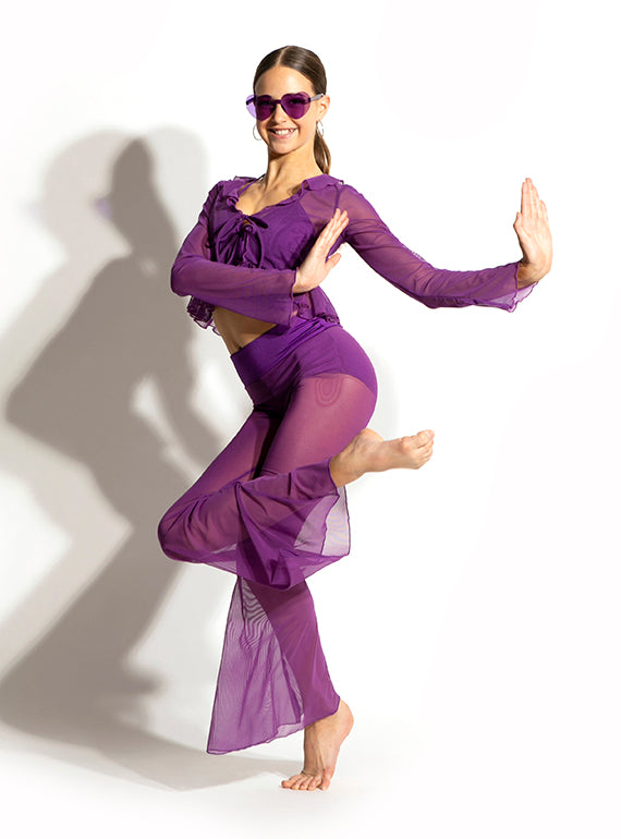 Bell Bottom Mesh Pants Alternate Image 2
