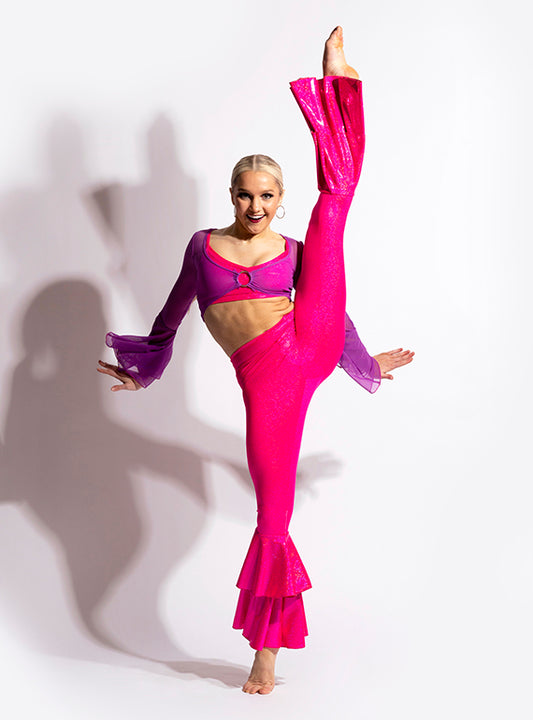 Mesh Bell Sleeve Overlay Alternate Image 2