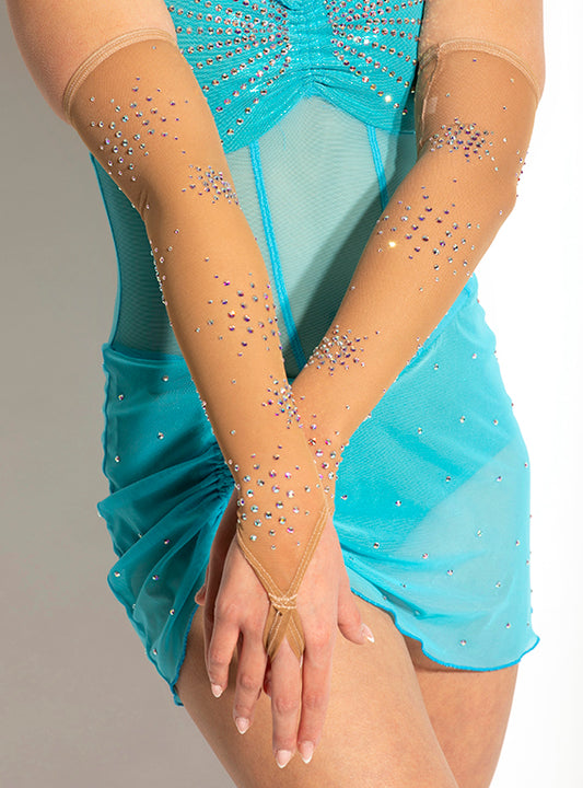 Mesh Gauntlets with Fingerloop Secondary Image