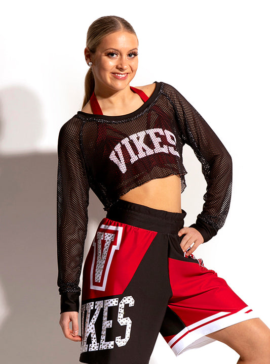 Pop Mesh Crop Sweatshirt Alternate Image