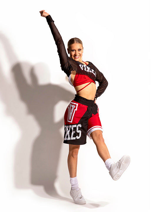 Pop Mesh Crop Sweatshirt Alternate Image 1