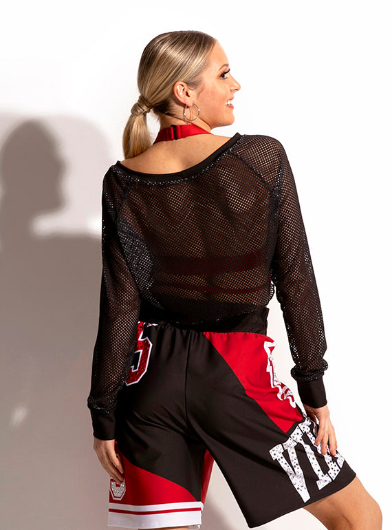 Pop Mesh Crop Sweatshirt Alternate Image