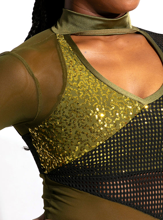 Rhiannon Pop Mesh Unitard Alternate Image 1