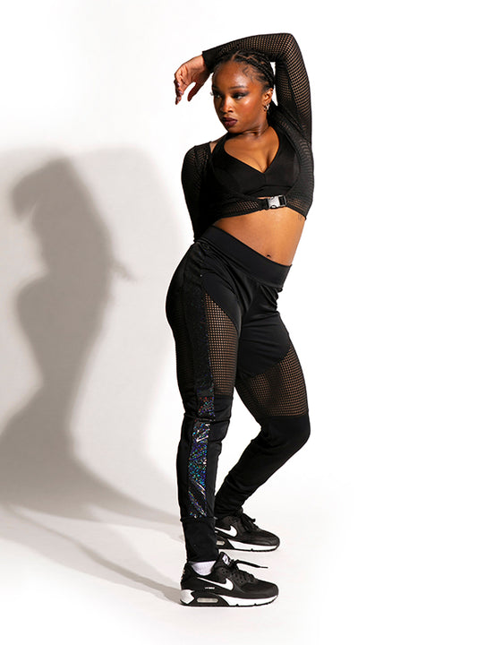 City Track Pant Siena Pop Mesh Secondary Image
