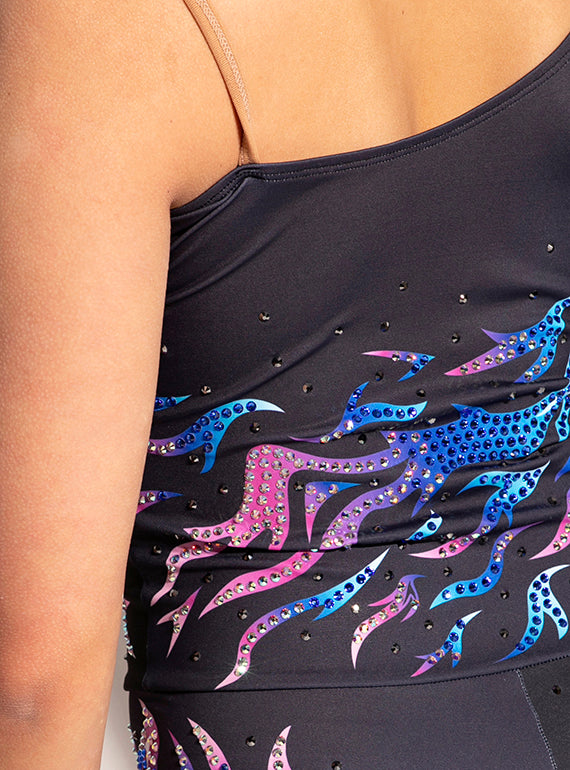 Taelyn Flame Unitard Alternate Image 2