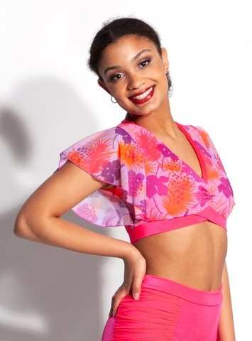 Zumba Tropics Mesh Crop Top