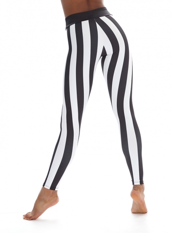 Beetlejuice-Inspired Vertical Stripe Leggings - 1 week turnaround - Cuddle  Sleep Dream