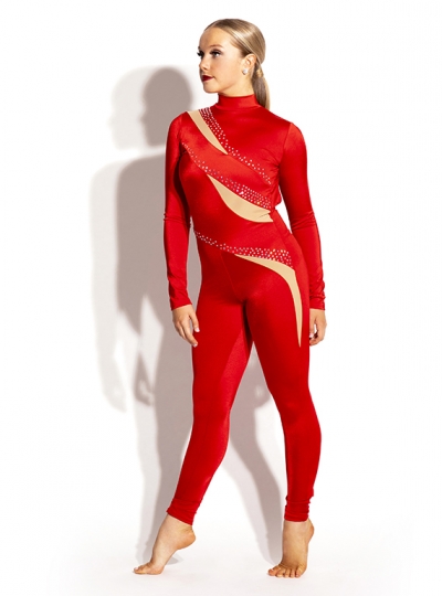 Adult Mock Neck Long Sleeve Dance Unitard for Women Bodysuit Black Catsuits  Britney Spears Costume Halloween Spandex Zentai Suit