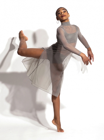 Mesh Dance Pants for Girls Women Modern Ballet Dance Match Outfit