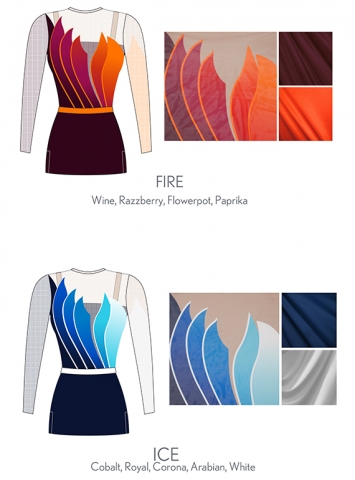 fire and ice formal dresses